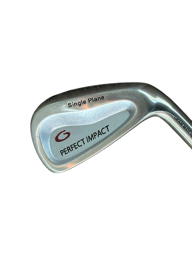 Graves Golf Perfect Impact Single Plain 6 Iron Graves Golf R Flex Shaft