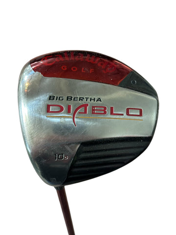 Callaway LH Big Bertha Diablo 10° Driver Aldila DVS 65g R Flex Shaft