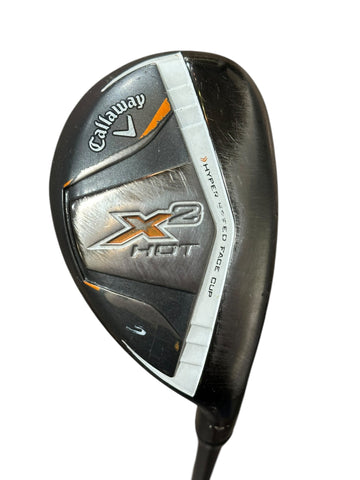 Callaway X2 Hot 19° 3 Hybrid X2 Hot 55g Sr Flex Shaft GP CP2 Wrap Grip