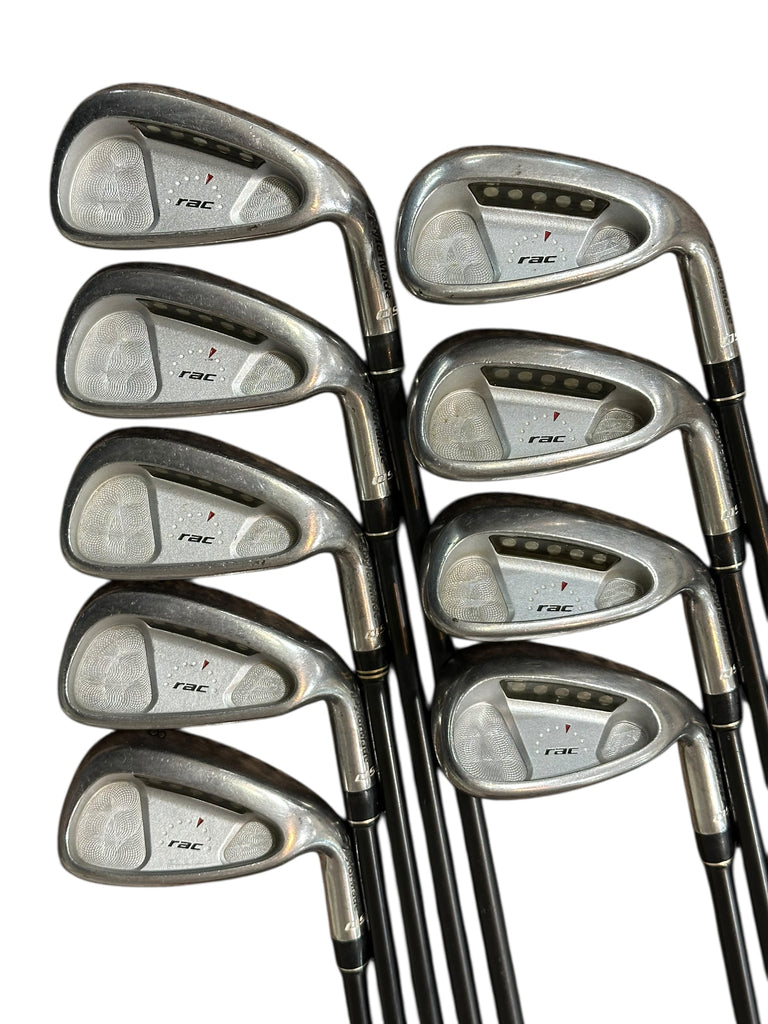 TaylorMade RAC OS Irons 4-SW +1/2" Ultralite Sr Flex Shafts Royal V Sand Grips