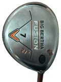 Callaway Big Bertha Fusion 21° 7 Wood Aldila NVS 55g Sr Flex Shaft Callaway Grip