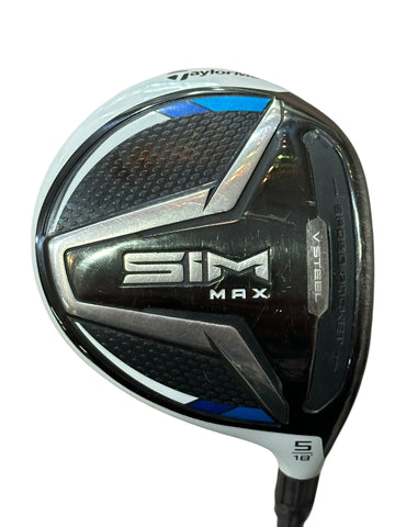 TaylorMade Sim Max 18° 5 Wood Ventus 6 Stiff Flex Shaft GP Tour Wrap Grip