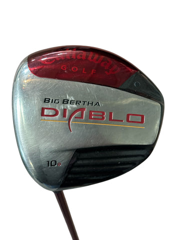 Callaway LH Big Bertha Diablo 10° Driver Aldila DVS 65g Regular Flex Shaft