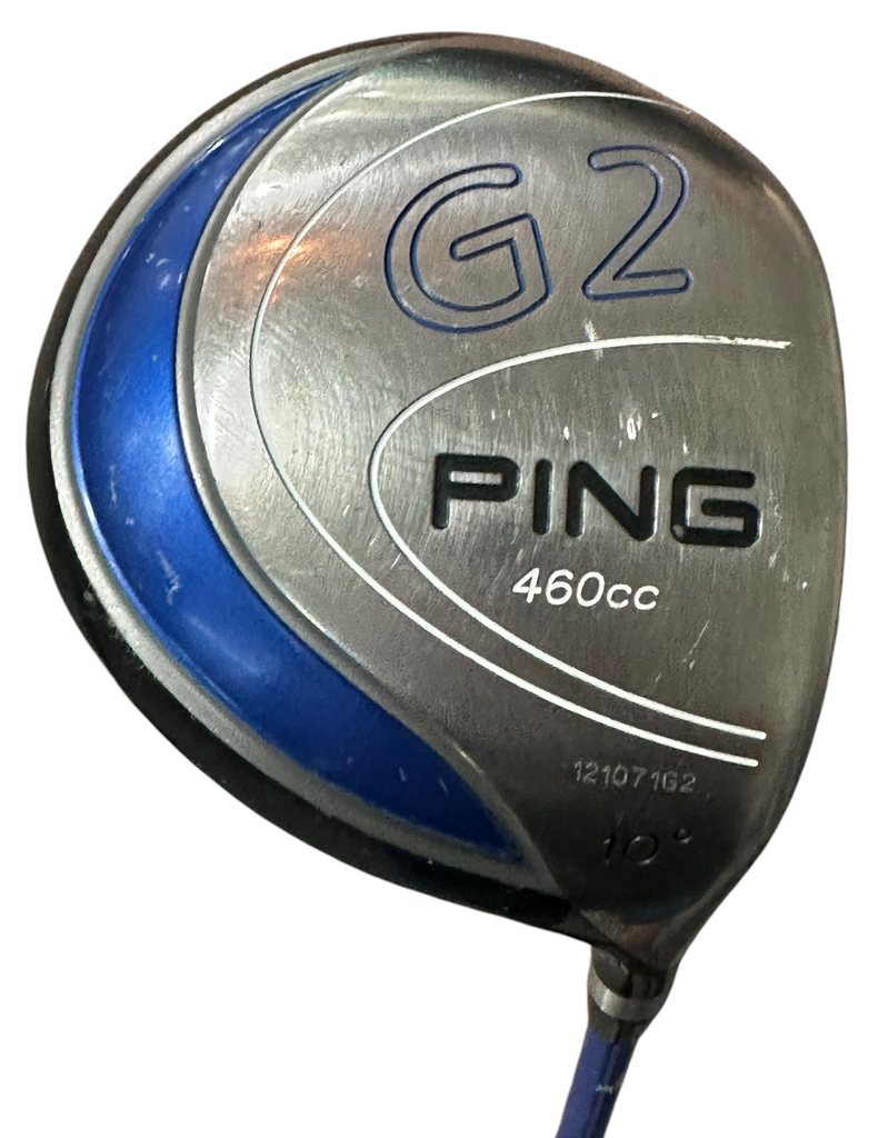 Ping G2 10° Driver Pro Launch Blue 65g Stiff Flex Shaft Lamkin Crossline Grip