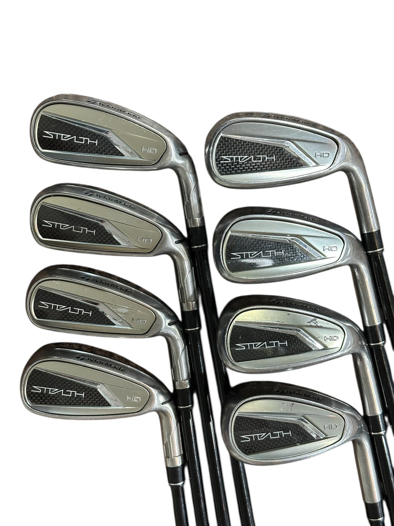 TaylorMade Stealth 2 HD Irons 5-SW Ventus 5 Sr Flex Shafts Crossline Grips