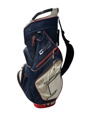 Sun Mountain C130 Cart Bag 14-Way Divider 9 Pockets Strap Handle No Hood