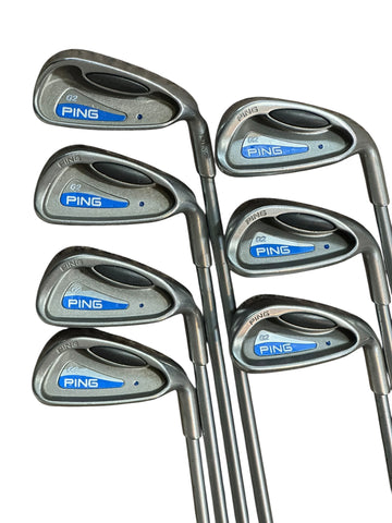 Ping G2 Blue Dot Iron Set 5-UW +.5" Pro Force 95 Gold R Flex Shafts Ping Grips