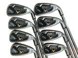 Callaway Big Bertha Fusion Irons 3-PW Nippon Uniflex Shafts Callaway Grips
