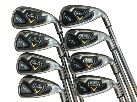 Callaway Big Bertha Fusion Irons 3-PW Nippon Uniflex Shafts Callaway Grips