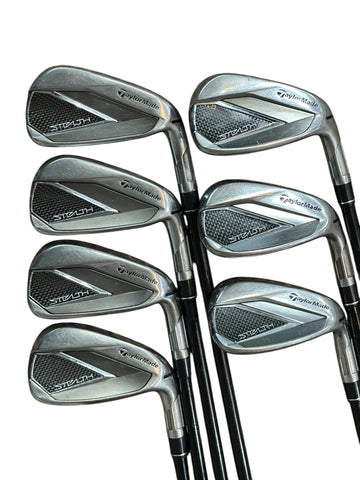 TaylorMade Stealth Iron Set 5-AW +1/2" Ventus 6 R Flex Shafts Crossline Grips
