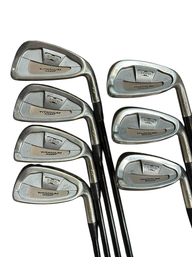 Mizuno T-Zoid T3 Oversize Irons 3-F Wedge NO 4 & 7 +.5" Accel-Arc R Flex