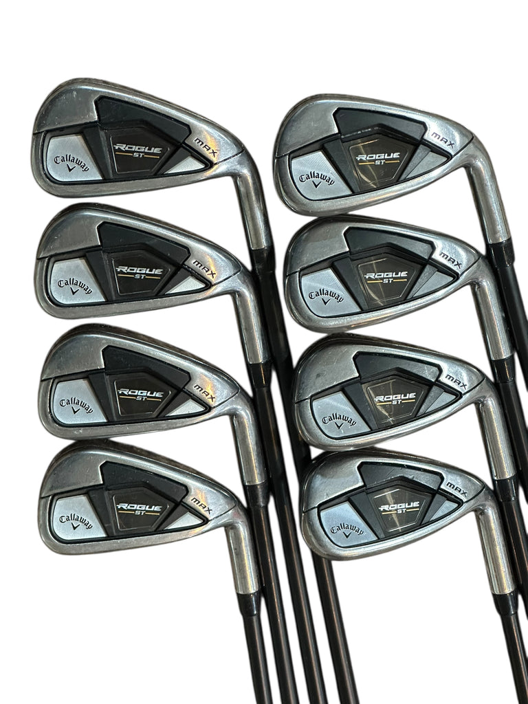 Callaway Rogue ST Max Irons 4-AW Cypher 60g 5.5 R Flex Shafts CP2 Wrap Grips