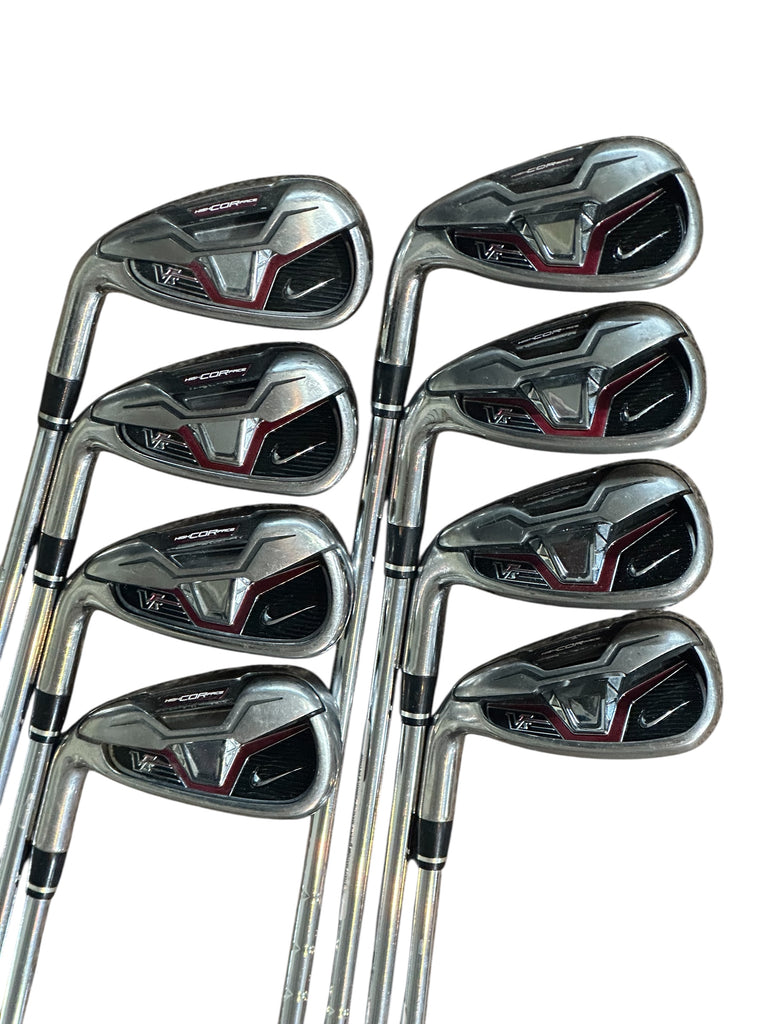 Nike LH VRS Iron Set 4-AW +1/2" Dynalite 90 Stiff Flex Shafts Nike Grips