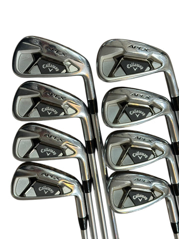 Callaway Apex Iron Set 3-PW Project X LZ 125g 6.5 X Flex Shafts GP +4 Grips