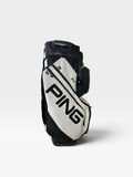 Ping Cart Bag 15-Way Divider 8 Pockets Shoulder Strap Carry Handles Rain Hood Black/White
