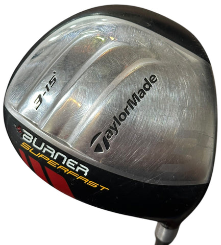 TaylorMade Burner Superfast 15° 3 Wood Superfast 48 Senior Flex Shaft Golf Pride MCC +4 Align Grip