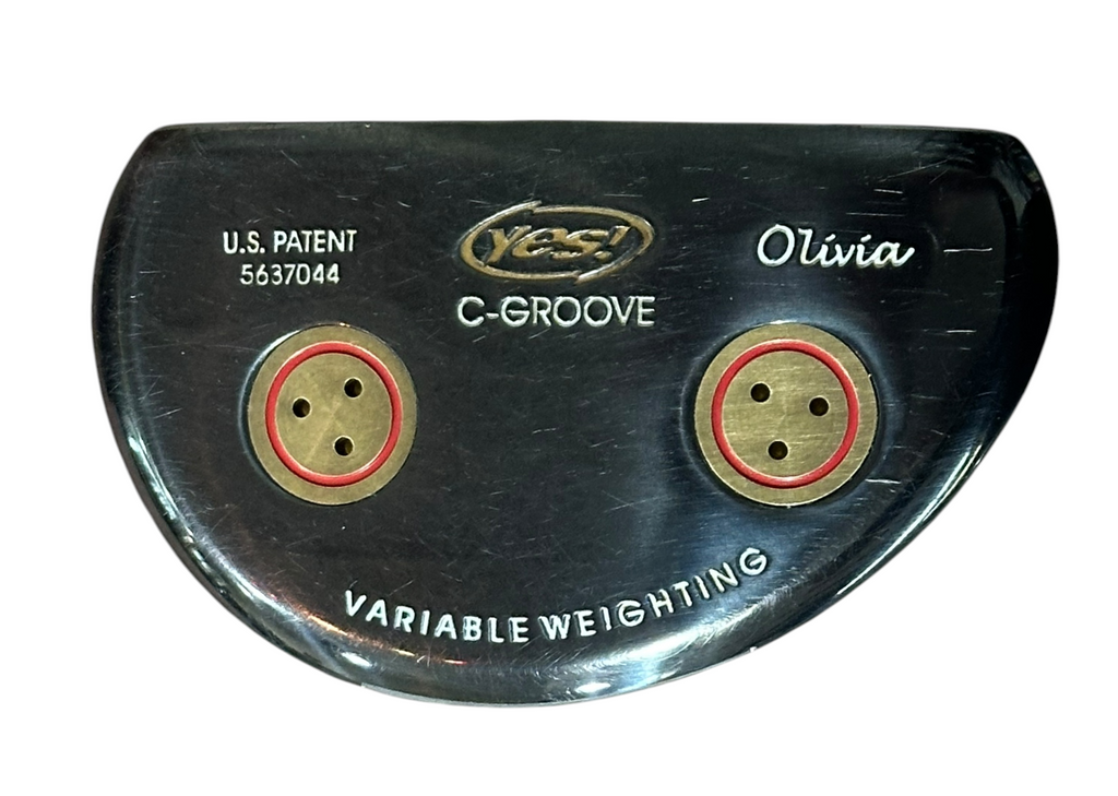 Yes C-Groove Olivia 35" Putter Yes Golf Shaft Swing Science Grip