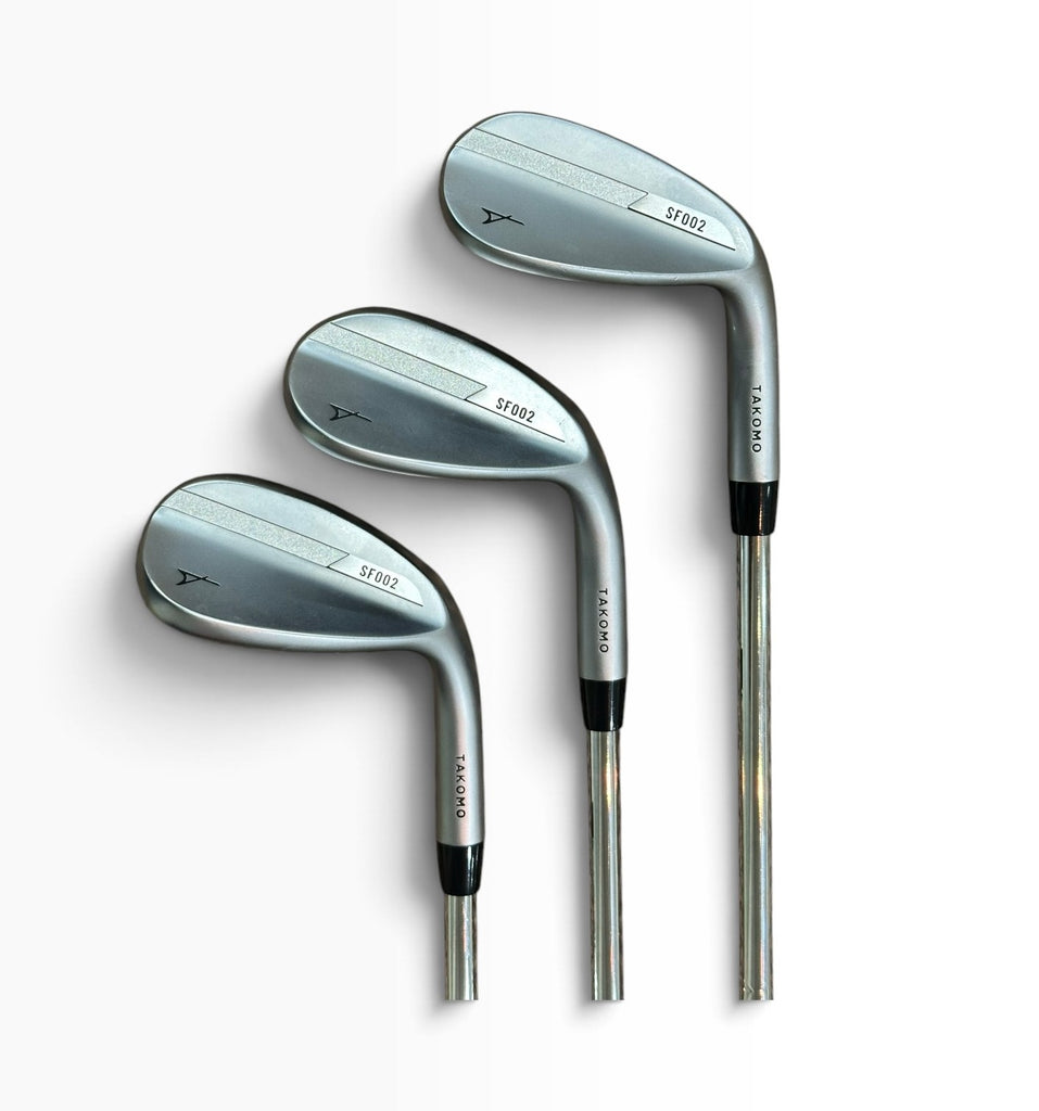 Takomo SF002 Wedge Set 52° 56° 60° KBS Tour 120 Stiff Flex Shafts Lamkin Crossline Grips