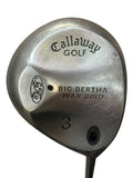 Callaway Big Bertha Warbird 15° 3 Wood Ladies Gems Shaft Perma Wrap Grip