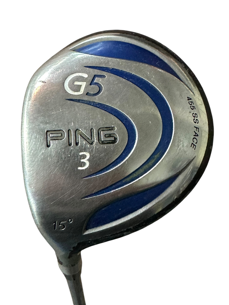 Ping LH G5 15° 3 Wood TFC100F Stiff Flex Shaft Lamkin Crossline Grip
