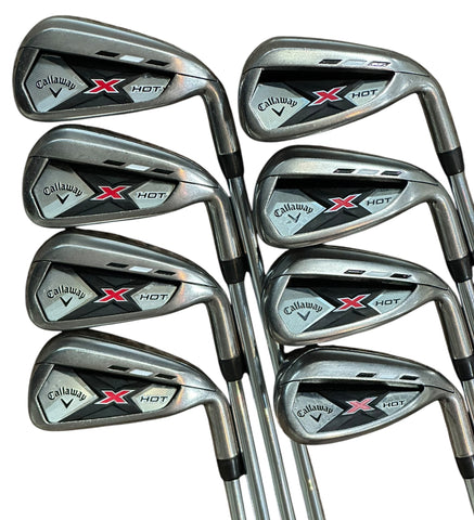 Callaway X Hot Iron Set 4-AW +1.5" Speed Step 85 S Flex Shafts Callaway Grips