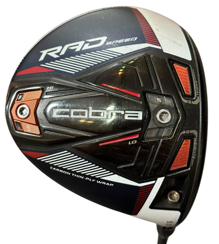 Cobra Rad Speed Peacoat 9° Driver Motore S Flex Shaft GP Tour Wrap Grip