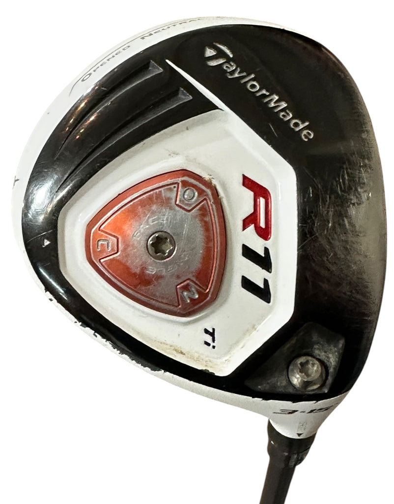 TaylorMade R11 Ti 15° 3 Wood R11 Blur 60g Stiff Flex Shaft Golf Pride CPX Grip