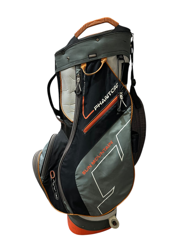 Sun Mountain Phantom Cart Bag 15-Way Divider 7 Pockets Strap Handle Hood