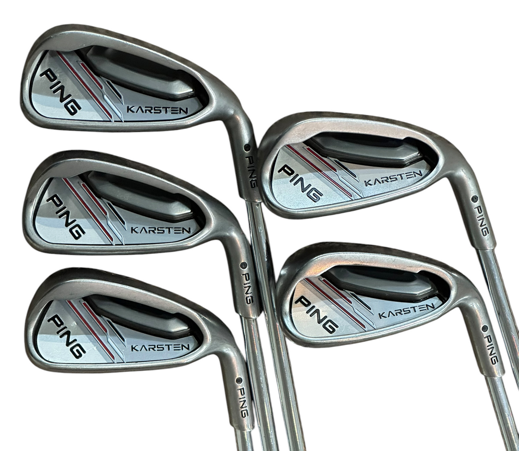 Ping Karsten Black Dot Irons 6-PW Karsten Stiff Flex Shafts Champkey Grips