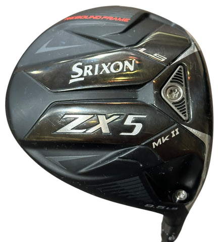 Srixon ZX5 MKII 9.5° Driver Hzrdus 5.5 60g Regular Flex Shaft Golf Pride Tour Velvet Grip