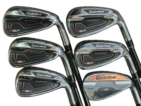 TaylorMade RSi 1 Iron Set 6-AW REAX 65g R Flex Shafts Winn Dri•Tac Grips