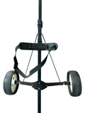 2Xs Sports 2 Wheel Collapsable Push/Pull Cart Card Clip 2 Ball Holders Tee Holes