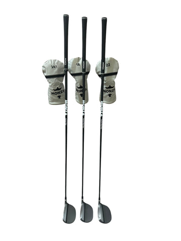 Monza LH Wood Set 14.5° 18° 22° Monza Senior Flex Shafts Manza Grips