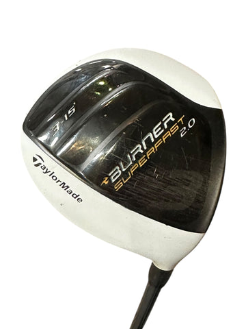TaylorMade Burner Superfast 2.0 15° 3 Wood Matrix Ozik R Flex Shaft MCC Grip
