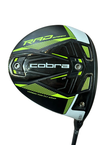 Cobra Rad Speed Turbo Yellow 10.5° Driver Hzrdus Smoke 6.0 S Flex Shaft