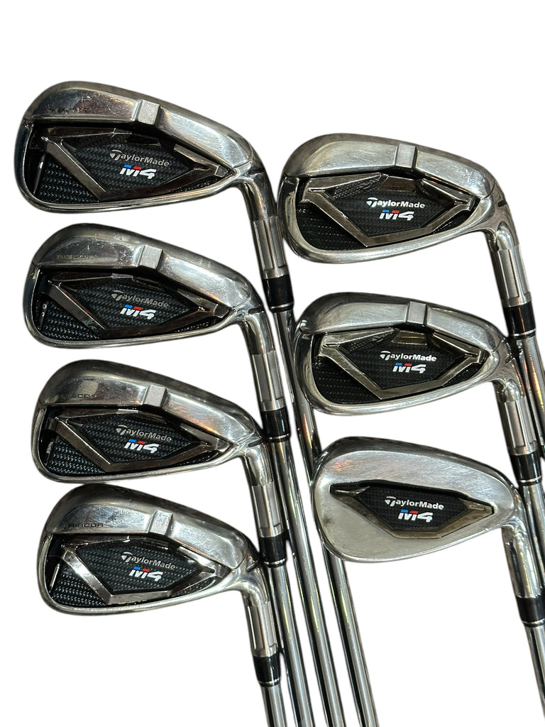 TaylorMade M4 Iron Set 5-AW +1/2" KBS Max 85g R Flex Shafts TM Grips