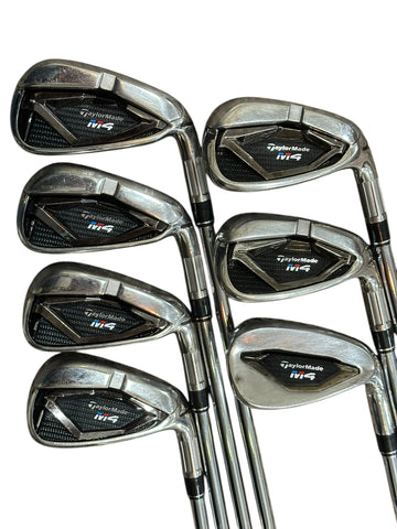 TaylorMade M4 Iron Set 5-AW +1/2" KBS Max 85g R Flex Shafts TM Grips