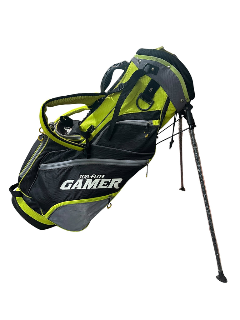 Top Flite Gamer Stand Bag 7-Way Divider 6 Pockets Harness Handle Rain Hood