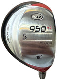 Wishon Golf 950 HC 18° 5 Wood S2S Red S Flex Shaft Winn Master Wrap Grip