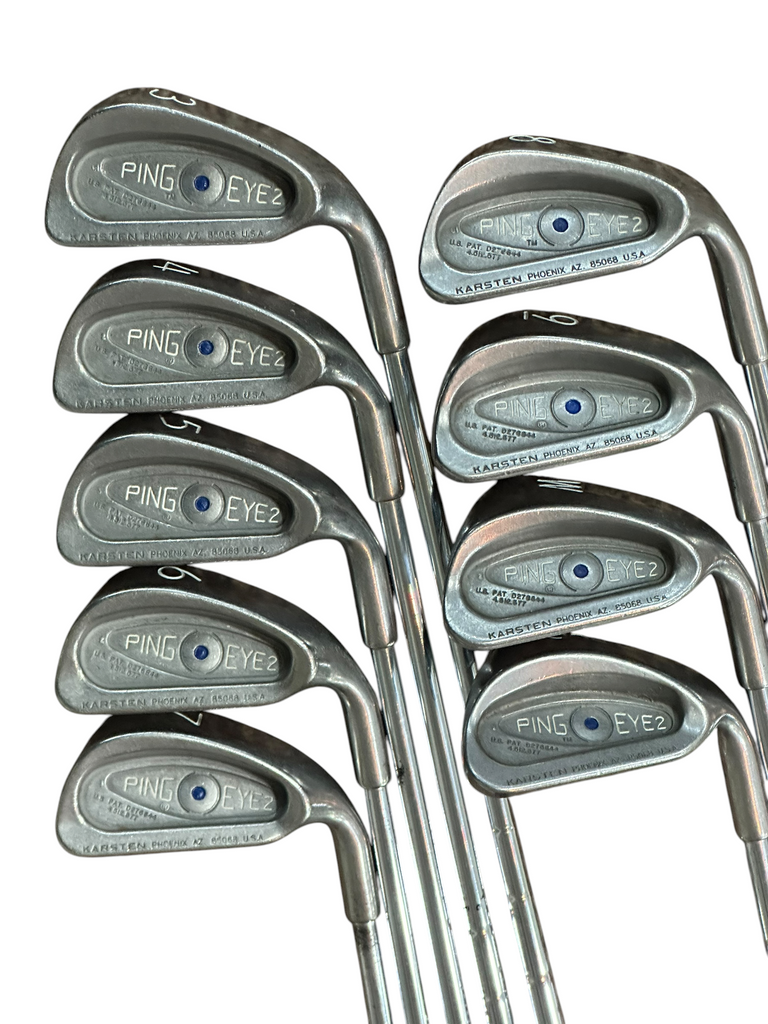 Ping Eye 2 Blue Dot Iron Set 3-SW Karsten ZZ Lite Stiff Flex Shafts Ping Grips