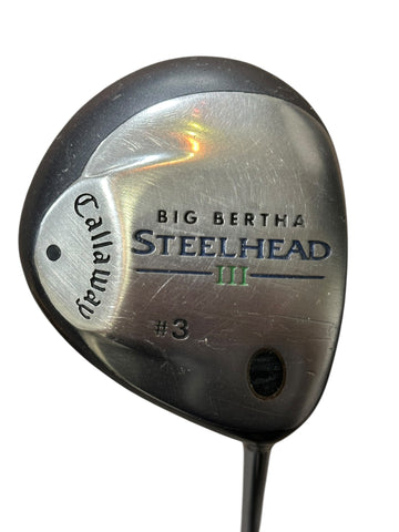 Callaway Big Bertha Steelhead III 15° 3 Wood CW Uniflex Shaft GP MCC Grip