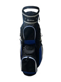 Ultimate Cart Bag 14-Way Divider 8 Pockets Strap Handle Rain Hood Black/Blue