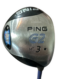 Ping G2 14° 3 Wood Pro Launch Blue 65g Stiff Flex Shaft Ping Grip