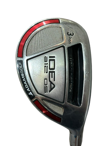 Adams a12 OS 3 Iron Hybrid Pro Launch Blue 65g Stiff Flex Shaft Adams Grip