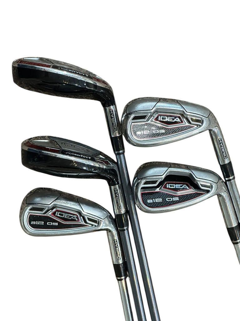 Adams Idea a12 OS Hybrid Iron Set 4-5H 7, 8, 9 Irons Idea Regular Flex Shafts