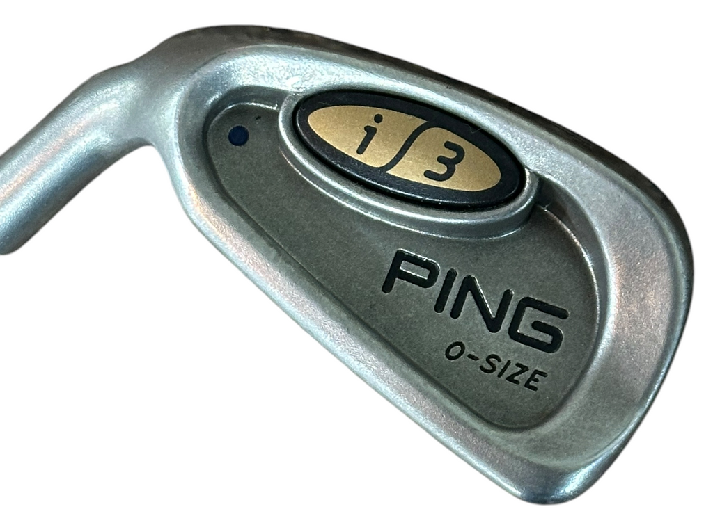 Ping LH i3 O Size Blue Dot 7 Iron Cushin JZ Stiff Flex Shaft Ping Grip