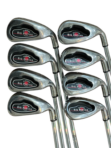 Callaway 2004 Big Bertha Irons 4-GW Big Bertha Uniflex Shafts Callaway Grips