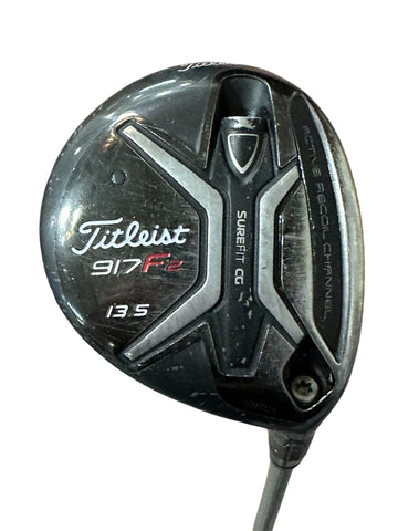 Titleist 917F2 13.5° 3 Wood Matrix DV8 Stiff Flex Shaft Golf Pride Tour Wrap Grip
