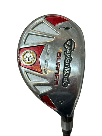 TaylorMade Burner Rescue 22° 4 Hybrid REAX 65g S Flex Shaft TaylorMade Grip