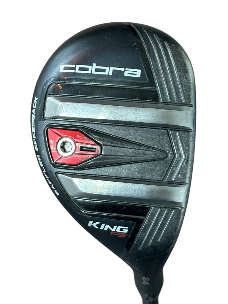 Cobra King F9 24° 5 Hybrid Atmos 7 Stiff Flex Shaft Golf Pride MCC Grip